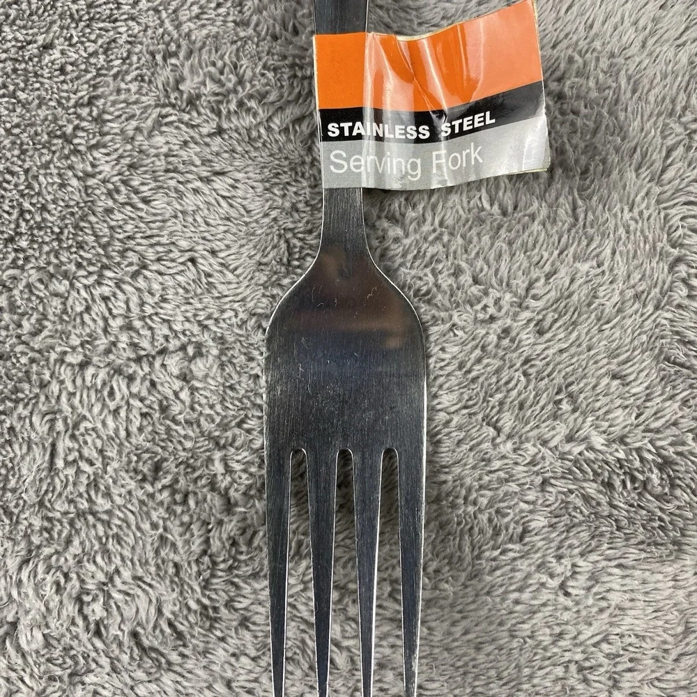 Stainless Steel Large Serving Fork Hanging Handle 9